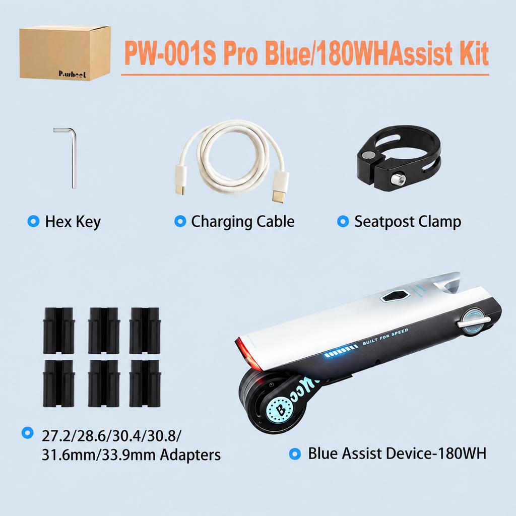 Sada pro asistenci e-kola Dojezd 31 mil Pedalový asistent pro silniční kolo 18V 10AH Dobíjecí baterie 15,5 mph Instalace bez nářadí