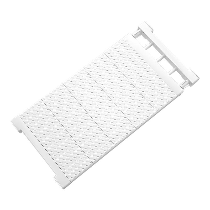 

Wardrobe & Cabinet Divider Organizer - Glue-Free, Nail-Free, Dorm Essential Length 23-30CM (Width 10CM) чистый белый