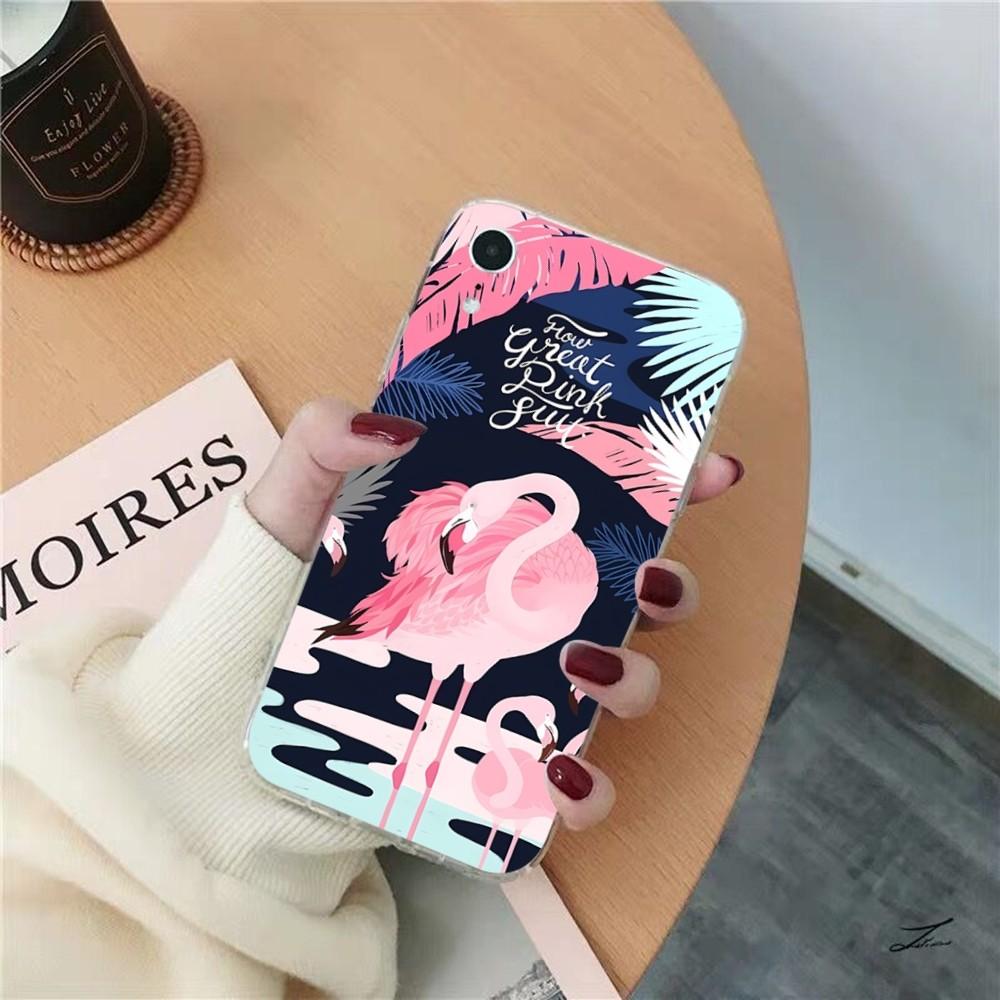 Fashion Flamingo Phone Case For IPhone 15 8 7 6 6S Plus X SE 2020 XR XS 14 11 12 13 Mini Pro Max Mobile Case