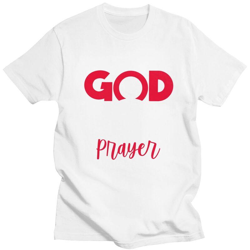 Custom Connect To God The Password Is Prayer T Shirt Men Pure Cotton Tshirt Casual Tees Streetwear Tshirt