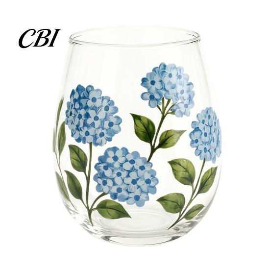 Patterned Translucent Glass Cup, Egg Shape Clear Lead-Free Crystal Enamel Painted Golden Rim Water Cup Vintage Drinking Tumbler, Large Capacity