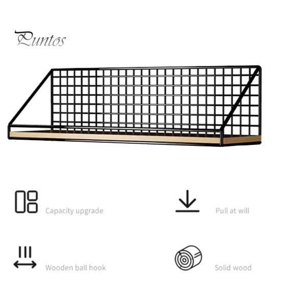 Wall-Mounted Floating Shelves Storage Rack Rustproof Strong Load-Bearing Easy To Install Bookshelf Metal Bracket