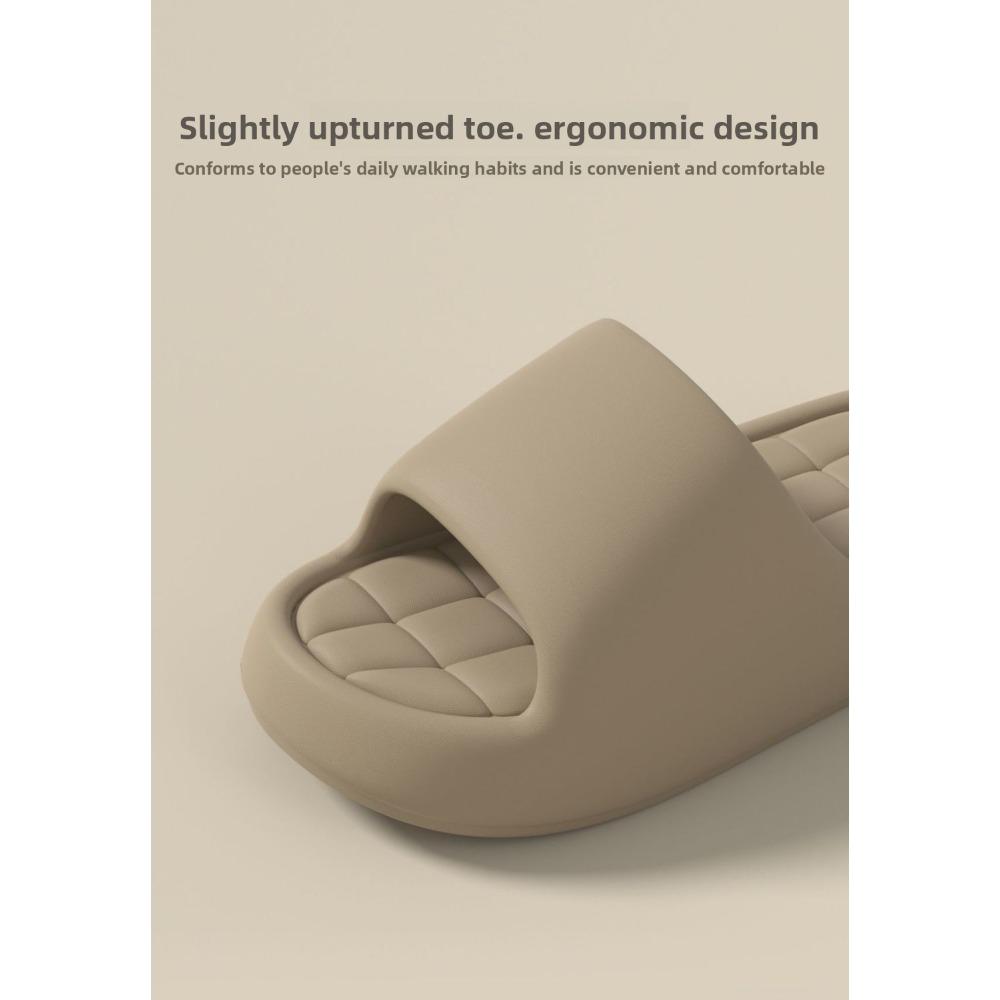 Women's EVA Thick Sole Slippers, Summer Anti-slip Bathroom Slides, Breathable Odor Proof Indoor Outdoor Shoes