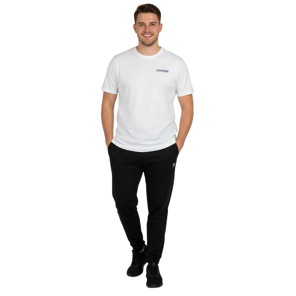 Hurley Mens Throwback Back Print T-Shirt
