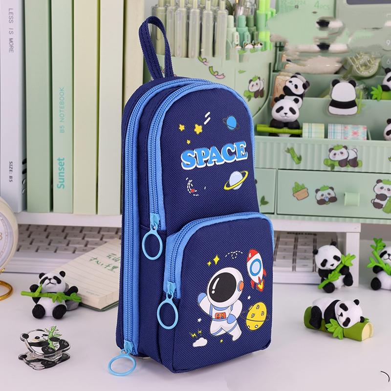 Schoolbag Pencil Case Multi-Function Stationery Organizer School Supplies Cartoon Pencil Bag Pen Storage Pouch Student Pen Box