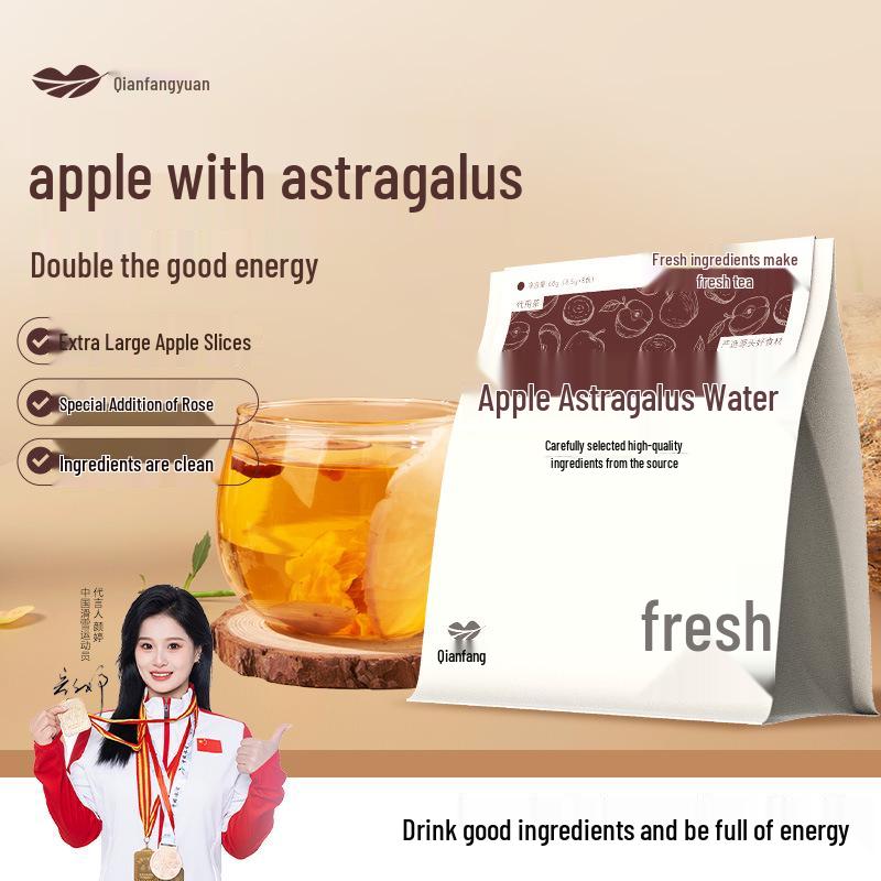 Apple Astragalus Herbal Tea Bags, No-Cook Brew
