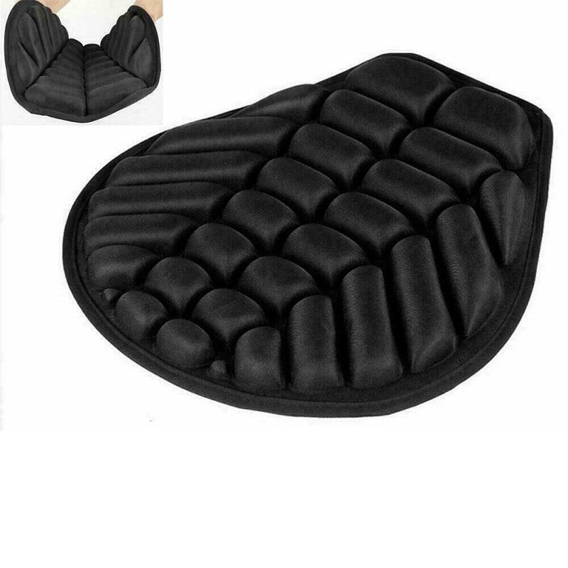 Universal Motorcycle 3D Comfort Gel Seat Cushion Motorbike Air Cover Shock Absorption Decompression Seat Cover for Cruiser чёрный