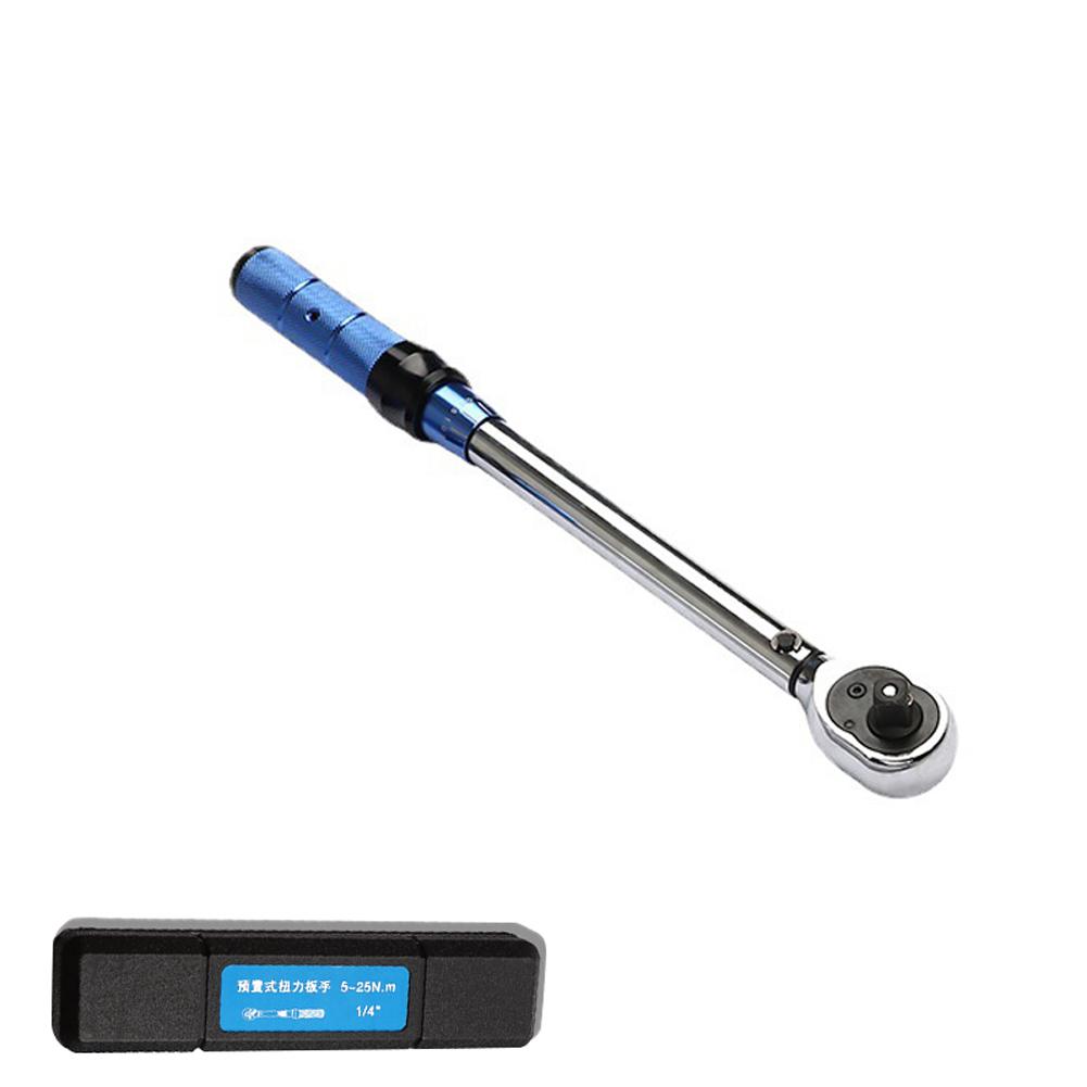 3/8 Inch Drive 10~60Nm Preset Adjustable Auto Repairs Torque Wrench Chrome Vanadium Steel High Precisions Torque Wrench for Home Bicycle Auto Repairs