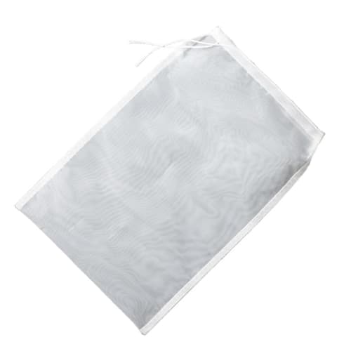 EDHUUJSI Nylon Strainer Bag, Easy To Clean, Healthy and Safety Nylon with Rope, Versatile, White, 300 Mesh, 20x30cm
