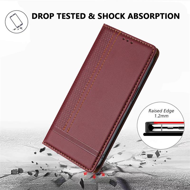 Leather Case for Realme Narzo 50i Prime 60 70 Pro 60X 70X N53 N55 N63 N65 V11 V13 V23 Q3 Q3i Note 50 4G 5G Protective Flip Wallet Cover