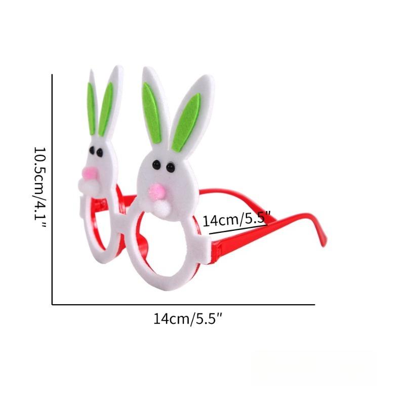 1Pc Easter Decoration Glasses for Children Chick Rabbit Egg Shape Glasses Frame for Easter Party Ornaments DIY Festival Supplies