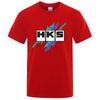 2026 Sommer Neu HKS Power und Sport Druck Unisex Neu Beliebt Normales kurzärmeliges Shirt Radfahren Laufen Sport T-Shirt