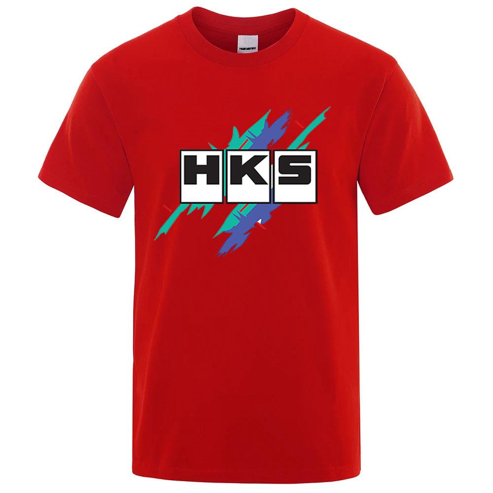 2026 Sommer Neu HKS Power und Sport Druck Unisex Neu Beliebt Normales kurzärmeliges Shirt Radfahren Laufen Sport T-Shirt