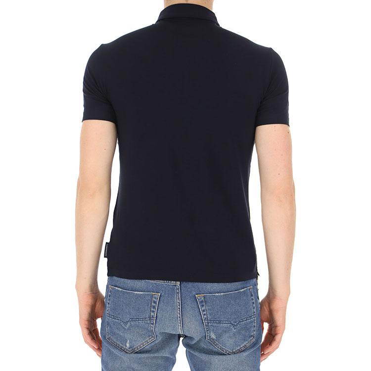 Emporio Armani Polo Shirts Men's Marine Blue Polo Collar Moderate Other 8N1F8C-1JCDZ-0922