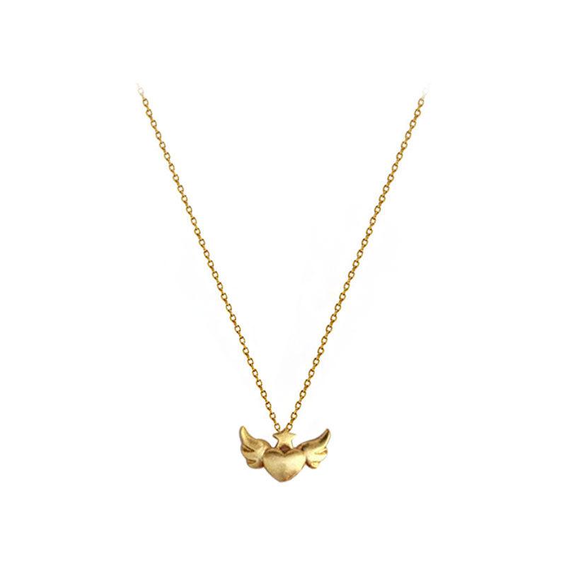 Cute Necklace, Angel Love Pendant, Frosted, Atmospheric, High-end Texture, Collarbone Chain, Teenage Trend