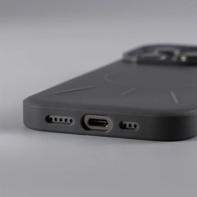 Magnetic Wireless Charging MagSafe Phone Case for iPhone 16 16pro Max 15 14 Pro 13 12 Matte Hybrid Shockproof Hard Armor Cover