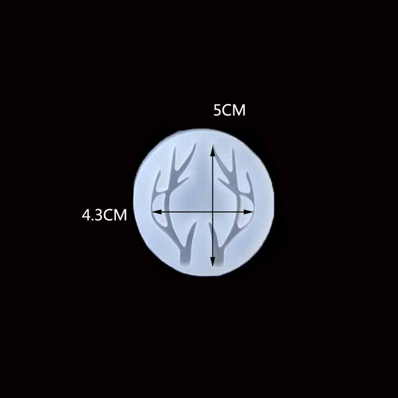 1pcs Deer and antlers Liquid silicone mold DIY resin jewelry pendant necklace pendant lanugo mold resin molds for jewelry