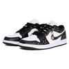 Jordan Air Jordan 1 Nízké boty Odolné proti oděru Vintage Basketbalové boty Unisex Zlatá Černá 553558-165(Tým1375-)