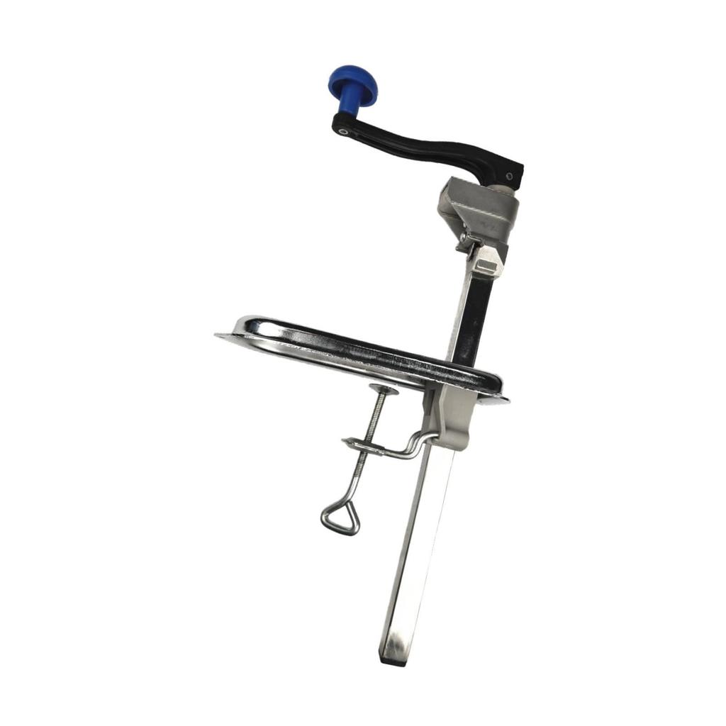 Can Opener Commercial Manual Tabletop Bench Clamp Hand Crank Jar