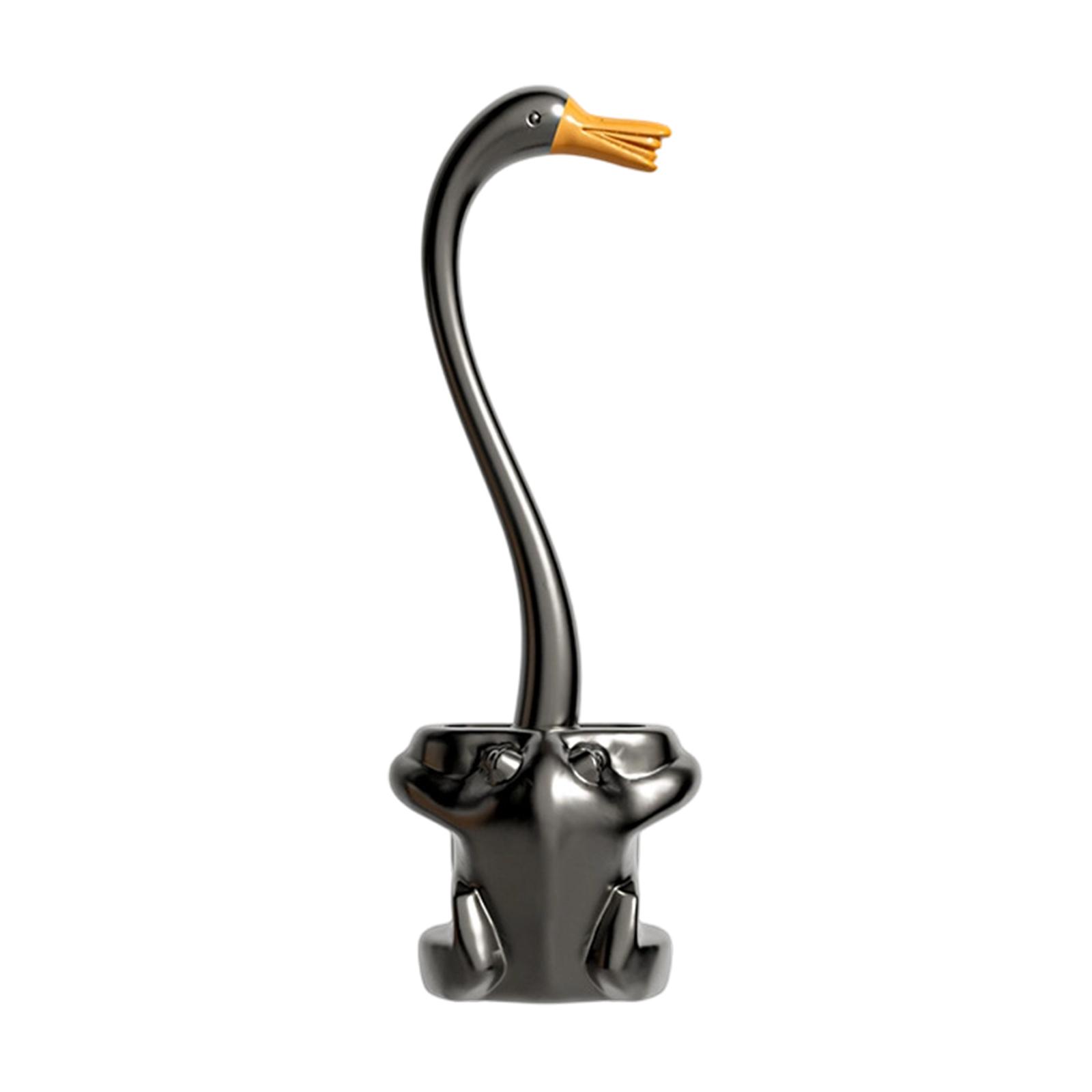 Wall-Mounted Toilet Brush with Long Handle, No Drilling Needed, Creative Novelty Design for Bathroom Cleaning One Size