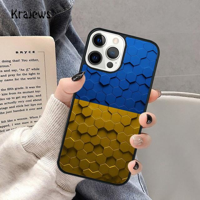 Ukrainian Flag Soft Phone Case For iPhone 17 Air 16 15 14 Max Plus 11 12 13 Pro Max Phone Cover coque Shell Fundas