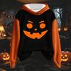 Women's Halloween Print Hoodie Sweatshirt Long Sleeve Pullover with Drawstring