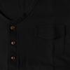 Men's Casual Buttoned Slim Short Sleeve T-Shirt Men's Color Fashion Trendy V-Neck Pocket Top