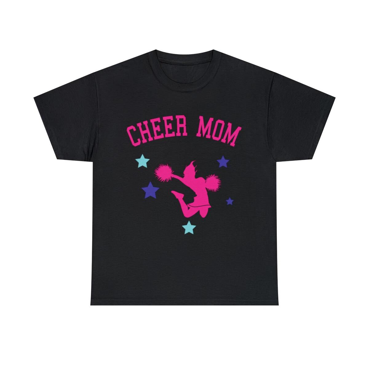 Cheer Mom Graphic Tee Shirt, S-5XL L