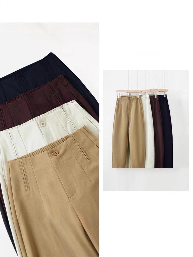 High-End Early Autumn Slimming High-Waisted Wrinkle-Resistant Narrow Leg Balloon Pants
