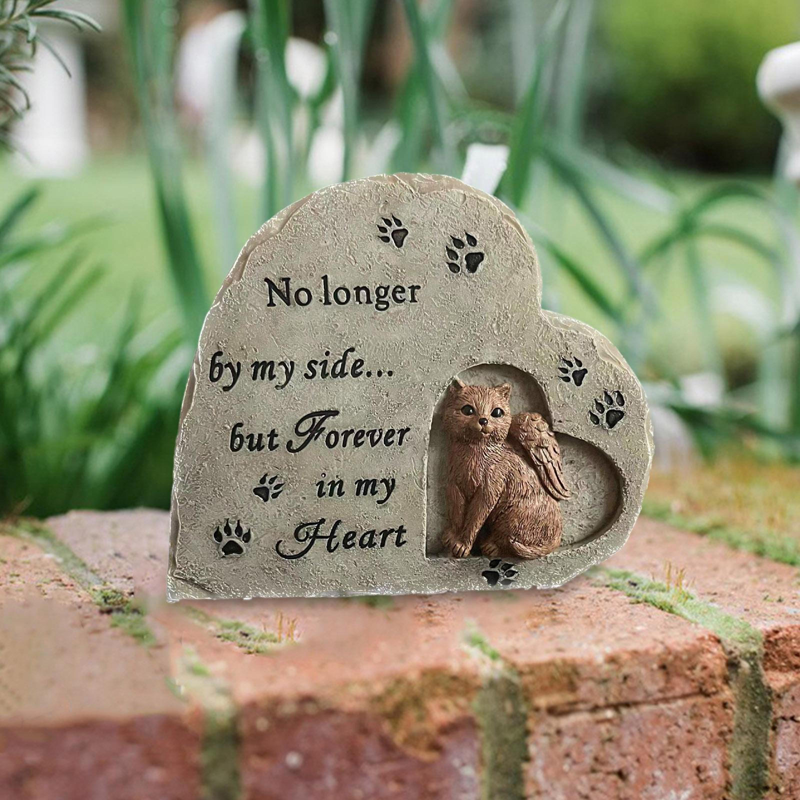 

Cat Memorial Stone Final Resting Peace Grave for Garden Outside Porch
