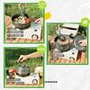 Minezaki 15-Piece Aluminum Cookware Set [2025 New Model Camping Gear] Lightweight Camping Cookware Set - Outdoor Pot, Frying Pan, Kettle - Compact and