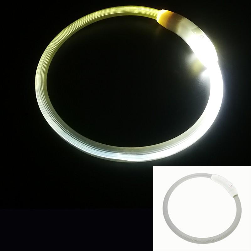 USB Rechargeable LED Dog Collar Glowing Pet Necklace Small Medium Large Dogs Anti-lost Night Safety