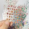 30-150pcs wholesales Santa Claus Pattern Nail Art Stickers Cartoon Santa Claus 3D Nail Stickers for Party Nail Art Supplies