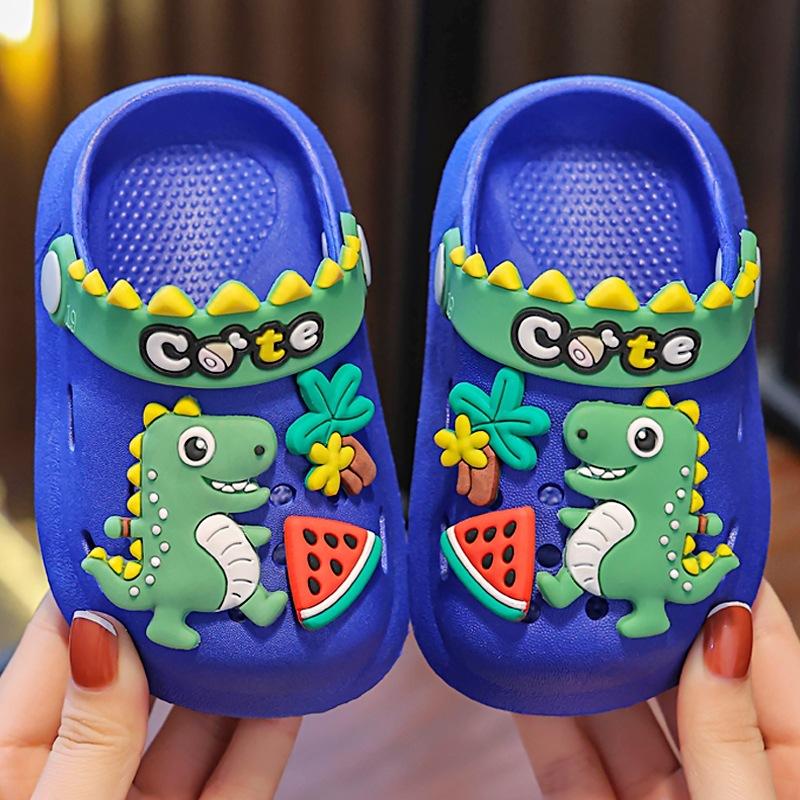 Children's Clogs Baby Slippers Boys and Girls Summer Sandals Closed-Toe Toddler Kids Bath Non-Slip Soft Sole