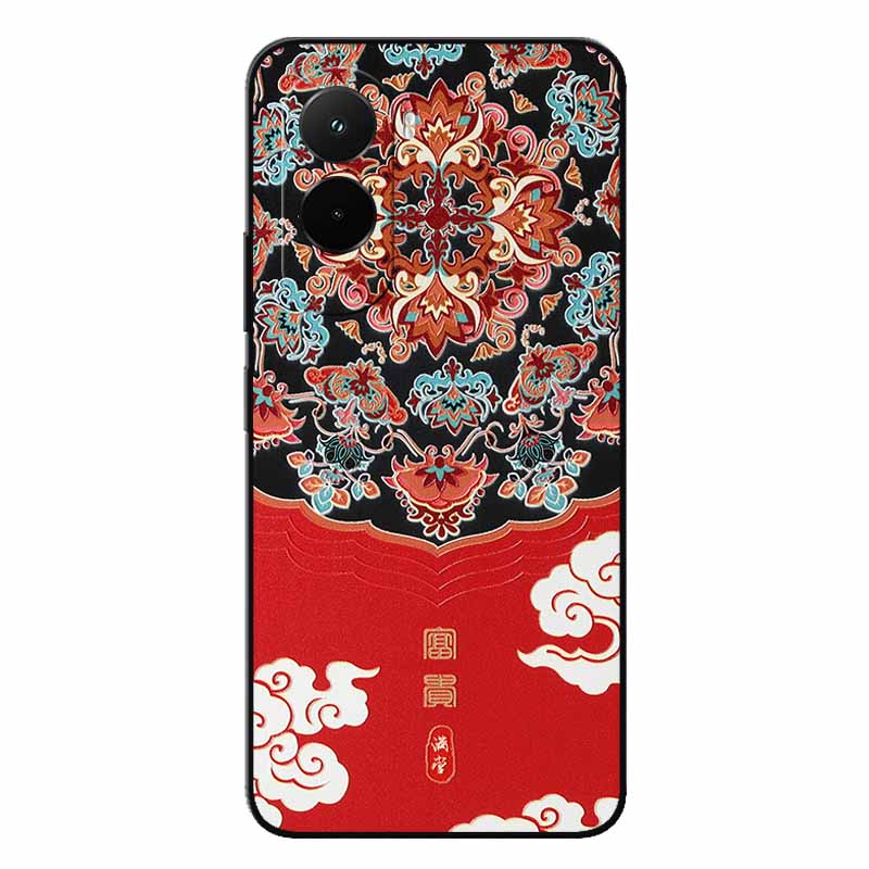 3D Relief Embossed Retro For Poco M7 4G Case Soft Silicone Back Cover For Xiaomi PocoM7 4G 3D TPU Relief Funda Poco M7  M7 4G 3D