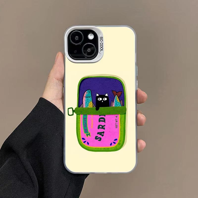 Sardines Fish Art Pattern Phone Case For Samsung Galaxy S26 S25 Ultra S24 S23 FE S22 S21 Plus A56 A55 A54 A35 Hard Matte Cover