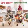 45cm Snow-Flocked Christmas Tree Set with DIY Ornaments - Perfect for Holiday Decor