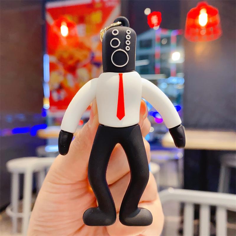 Toilet Person, Monitor Person, Three-dimensional Doll, Cartoon Car Keychain, Night Stall, Gift Pendant.