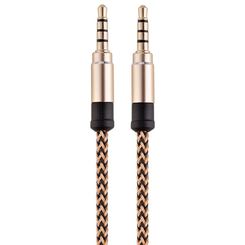 1/8 To 1/8 Stereo Cable 3.5mm TRS To 3.5mm Sound Cable Guitar To Male Cord Nylon Braideds for Laptop Home Theater