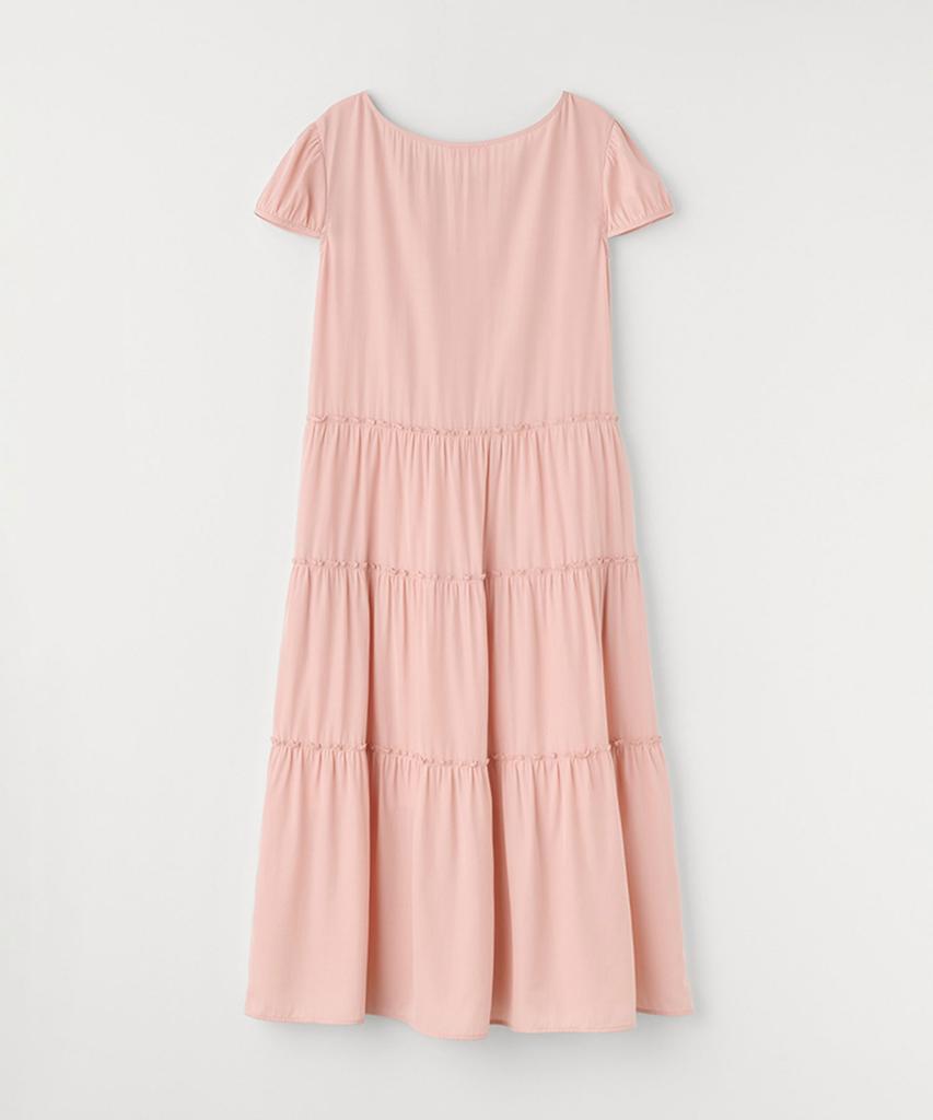 Selliteiljeu Frill Button Long Dress_Light Pink