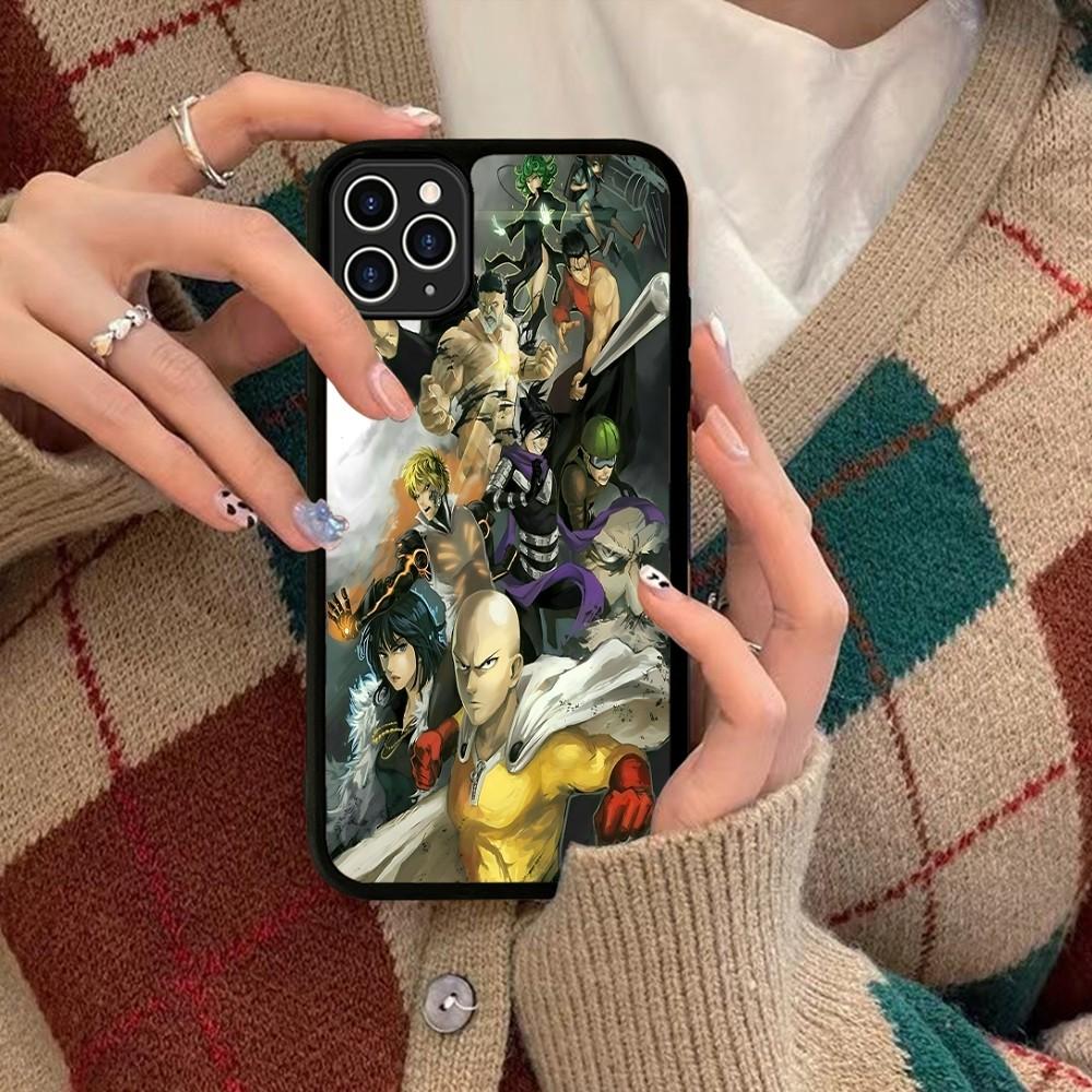 One Punch Man Phone Case Silicone PC+TPU For For IPhone 11 12 13 14 15 16 Plus Pro Max Cover