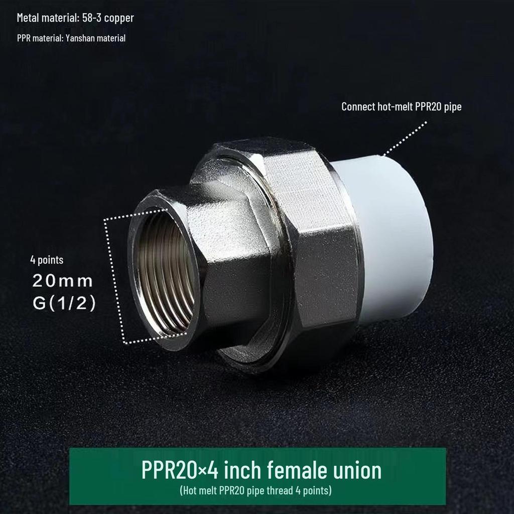 PPR Měď Železo Šroubení, Vnitřní & Vnější Závit, 20-110mm, Oboustranný PPR Železný Konektor