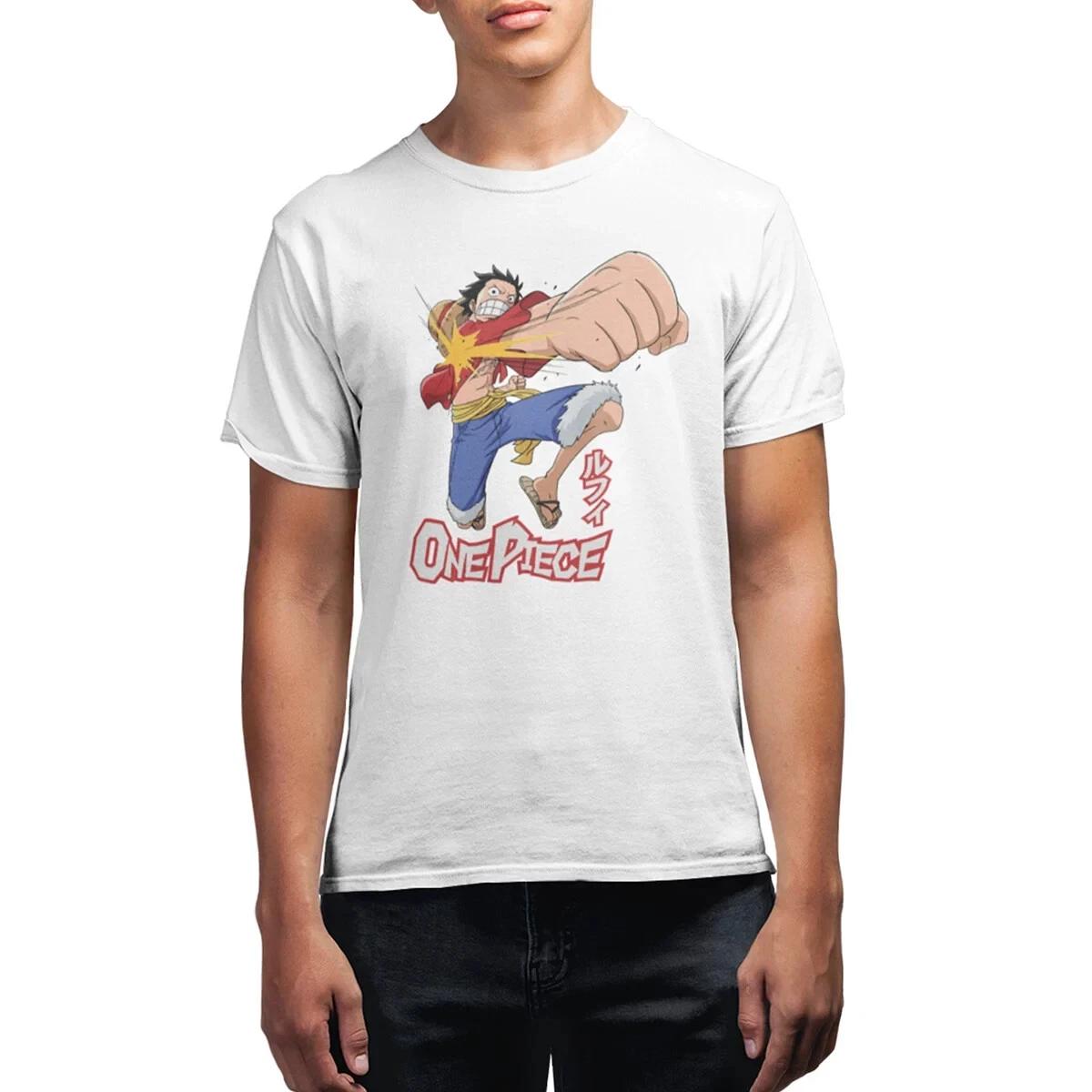 

Ripple Junction One Piece Mens Monkey D. Luffy White Shirt NWT M S