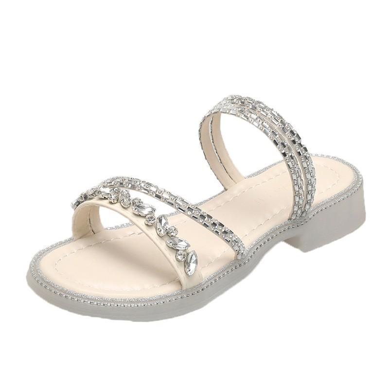 Römische coole Hausschuhe 2025 Sommer neu Koreanische Version Mode Weichsohlige rutschfeste lässige coole Hausschuhe Zehenoffene Strandschuhe