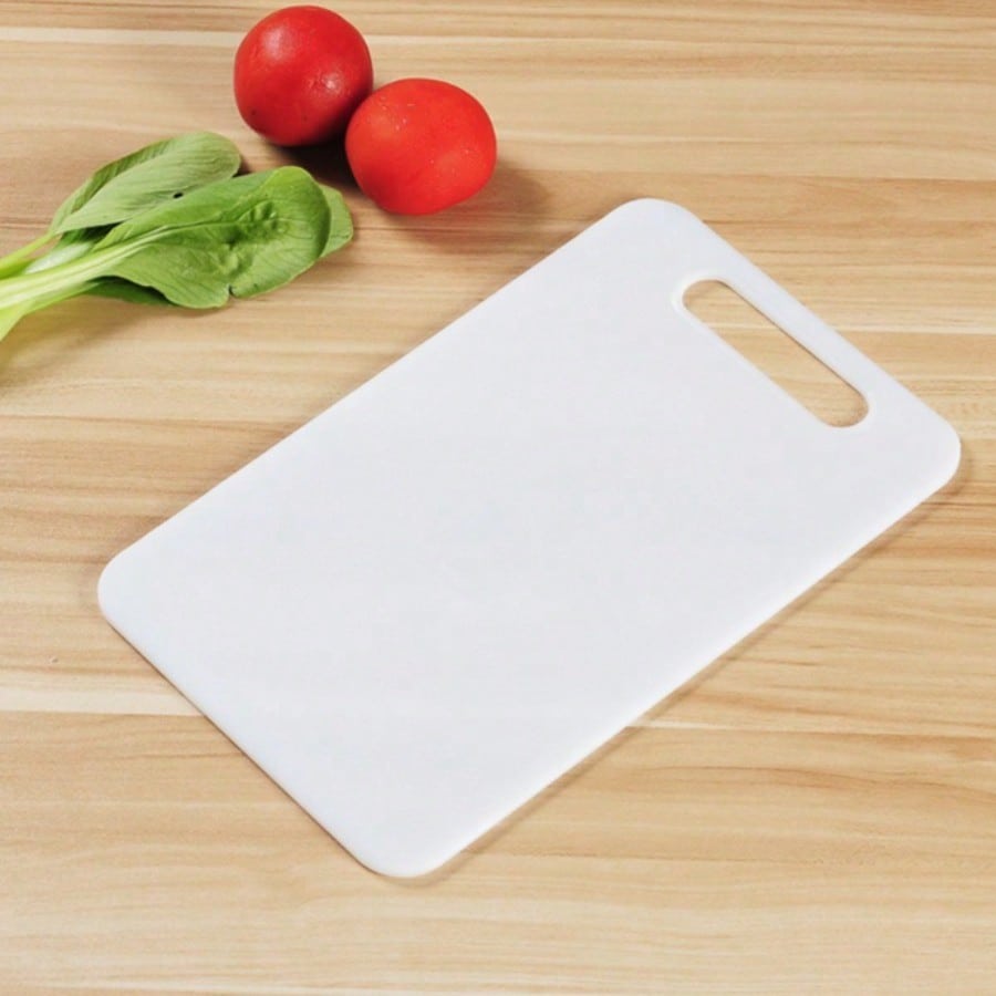 Planche à découper en plastique épaissie, Petite planche à découper, Planche à découper pour légumes, Planche à découper de cuisine complémentaire pour la maison 33*20cm blanc