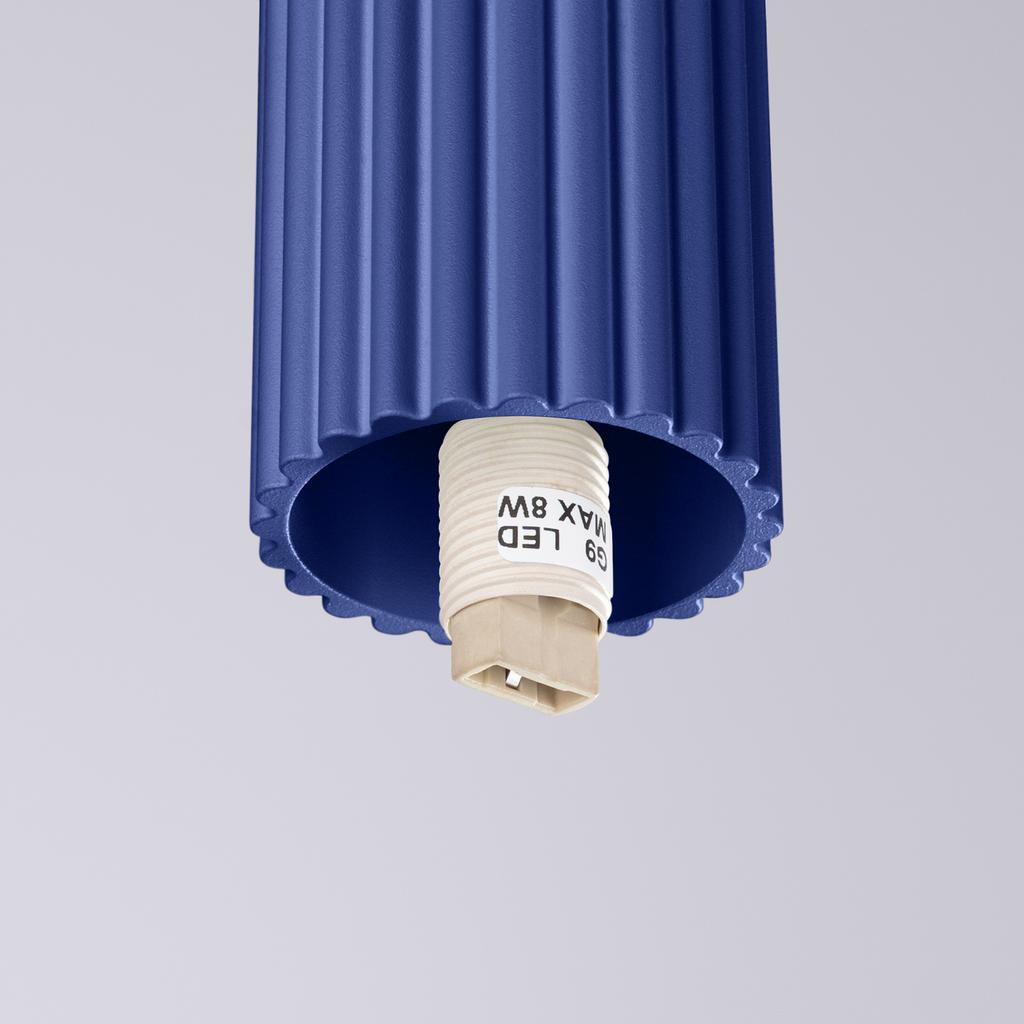 Plafon Halo Ip44 1 G9 Ultramaryna Alu Sollux Sl.1738