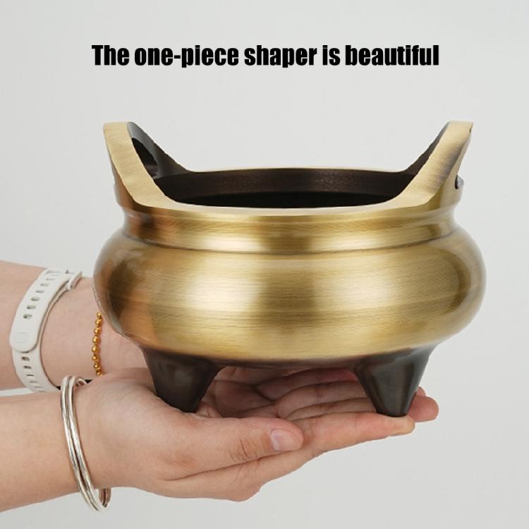 Holder Chinese Three Legs Burning Stand with Elegant Ear Handles Peace Creator Home Decoration