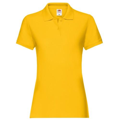 FRUIT OF THE LOOM Womens/Ladies Premium Plain Polo Shirt