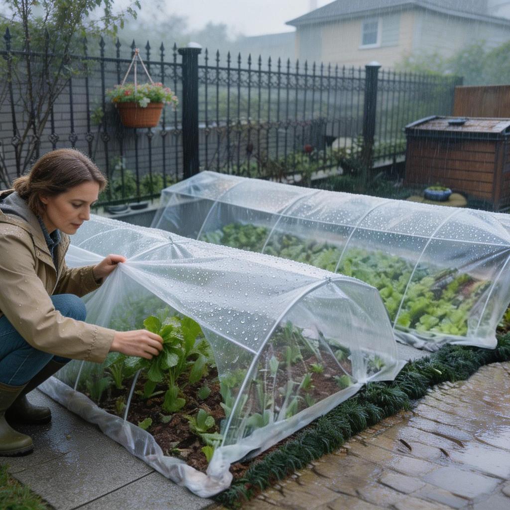 Greenhouse Film UV Resistant Tear-Proof Clear 2x10m Gardening Greenhouse Film Sheeting For Garden Agriculture Painting Floor