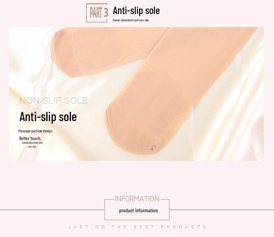 Manzi Non-slip, Sweat-absorbing Mask Socks and Anti-snag, Crotch-enhancing Large-size Pantyhose with Leg-cutting Protection.